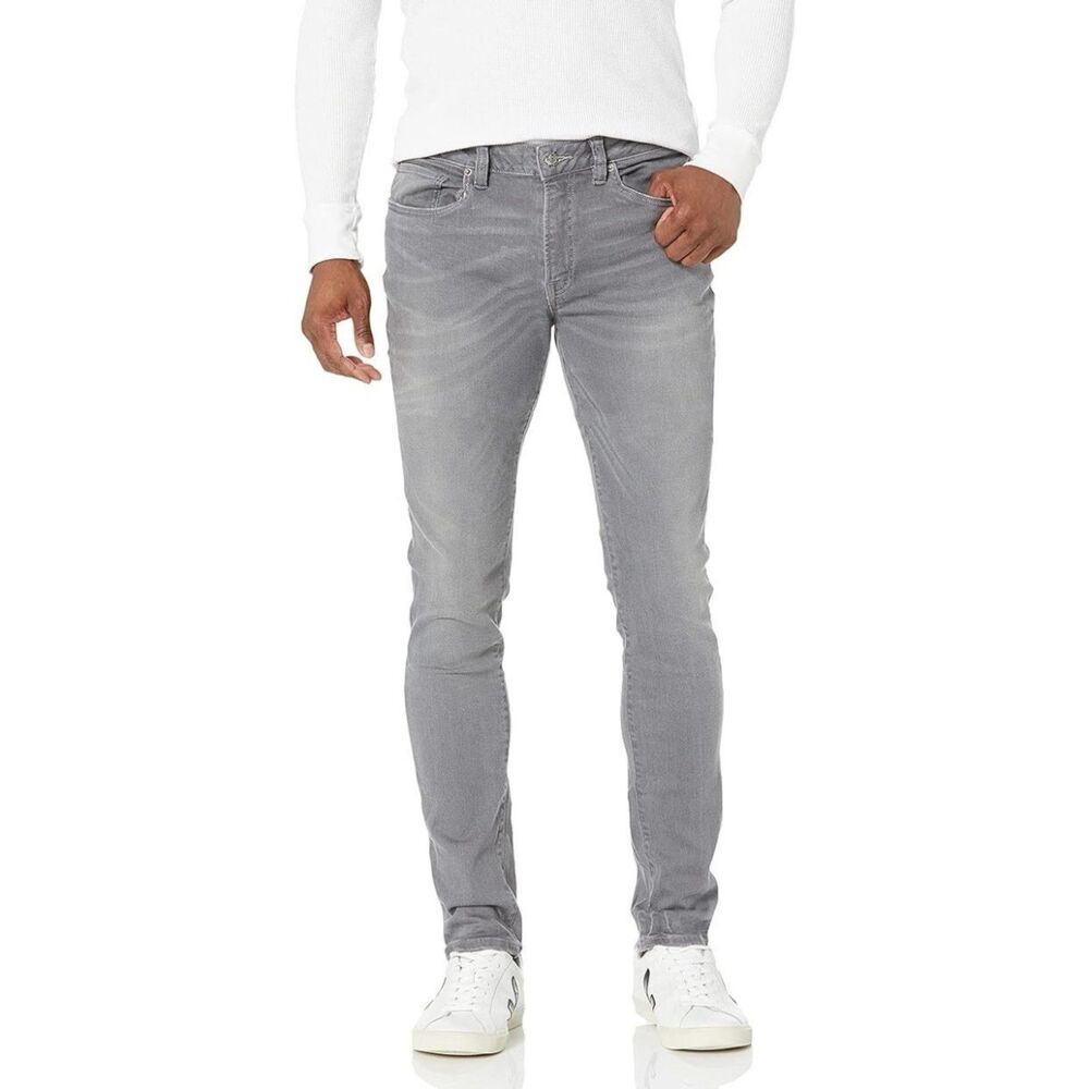Buffalo David Bitton Men's Skinny‎ MAX Jeans, Grey, 30W x 32L